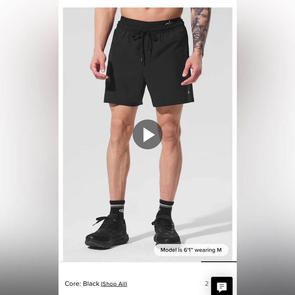 Alo Men’s Circuit Short Sz XL